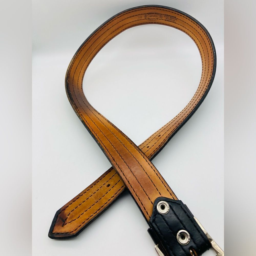 Jay-Pee Men’s 1,75” Grain Bridle Cowhide Belt SZ 38 44” - Picture 5 of 9
